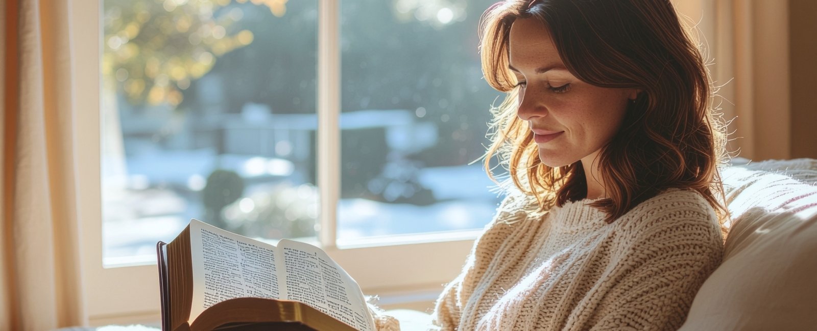Young Women reading the bible